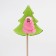 Caramel on a stick "Christmas tree-shock", green, 22g