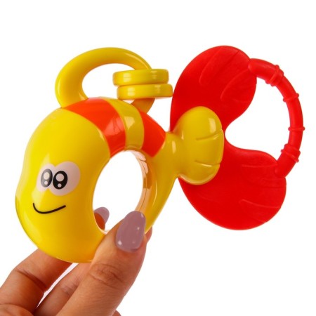 Rattle "fish" with elastic elements, crush me-2