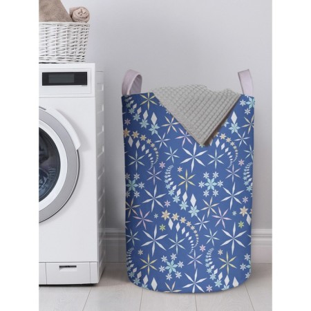 Basket for storage of things "Dance of Snowflakes", size 40x60 cm