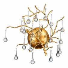 Бра St Luce. SL1651.201.02. Anzio. 2х5 Вт, G9, 4000K, 32х40 см, цвет золотистый