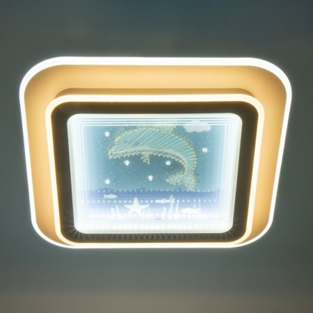 Luer with Delphus "Dolphin" LED 160W White 49x49x7.5 cm Bayerlux-3