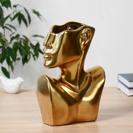 VAZ Coramics Table "Elegant Profile" H-28 cm, gold