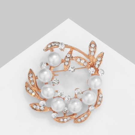 Book "Pearls Blooming", white color in gold-2