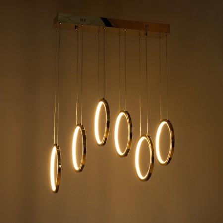 Lamp with DDD "Lorein" LED 60W 3000-6000k gold 55.5x25x25-125 cm-8
