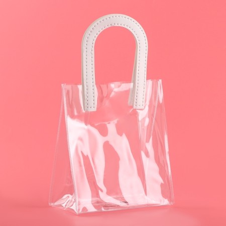 Gift package from PVC, white, 17 x 15 x 8 cm-1