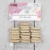 Set of wood stripes "Hand Made", 2.4 × 1.2 cm, 10 pcs