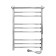 Electric towel Indigo Line Trinity, 800x500 mm, timer, hidden installation, chrome