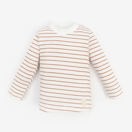 Longsliv children's baby, Basic Line, height 80-86 cm, beige strip