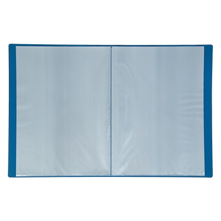 Folder with 30 A4, 500 microns, Calligrata, texture "Sand", Blue-1