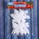 A set of jewelry plastic 6 pcs "Snowflakes and bows - flicker" 7x6 cm, white