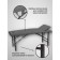 Cosmetological couch with a face hole Massage Pro-Strong SV, three-section, size 190 × 70 × 68-84 cm, color gray color