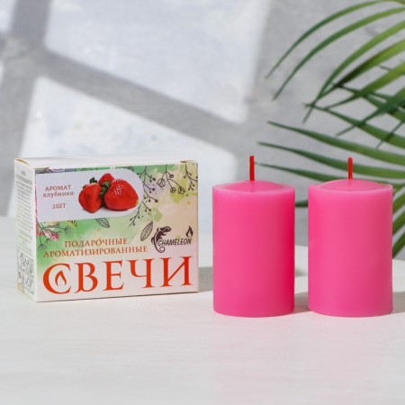 A set of candles-string 2 pcs, 4x6 cm, strawberries-1