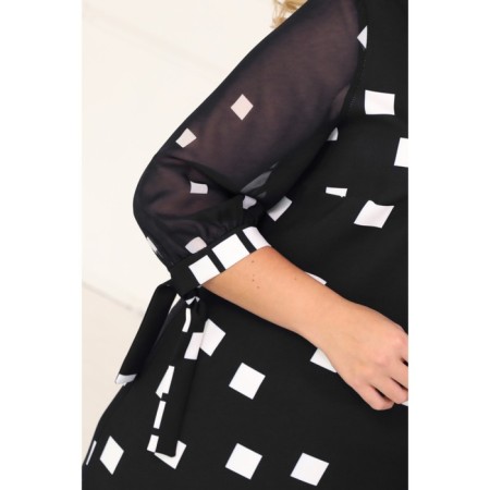 Female dress, size 50, black color-3