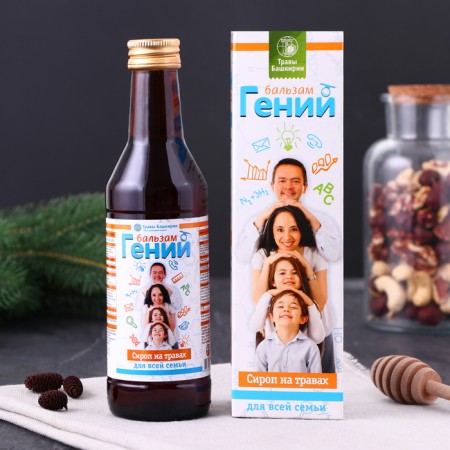 Syrup on plant raw materials "Balm Genius", 240 ml