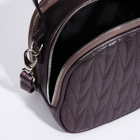 Bag Cross-Bodi Medvedkovo with a zipper, brown color-6