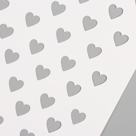 Plastic stencil "hearts", 16x24 cm-2