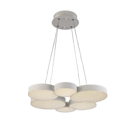 Suspended chandelier Mantra lunas, LED, 2830LM, 3000K, 1600 mm, matte white color