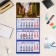 Quarterly calendar, Trio "Old City" 2025, 69 x 31 cm