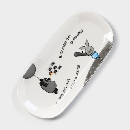 Oval porcelain "Winnie Pooh", 25 × 11.5 cm