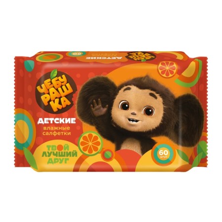 Wet napkins children's cheburashka, 60 pieces-1