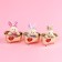 Soft toy "Love will win everything", bunny, color mix