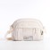 Youth bag with a zipper, white color