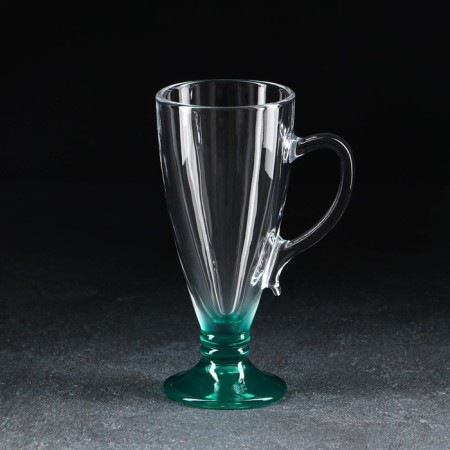 Mug "brightness", glass, 250 ml, color bottom