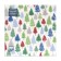 New Year's napkins Paper Home Collection CLASSIC "Multi -colored Christmas trees", 3 layers, 33x33 cm, 20 pcs