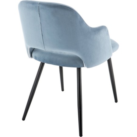 STILL WITH A CREARCASAS Konor Metal/Fabric, Black/Blue 51x51x79 cm-4