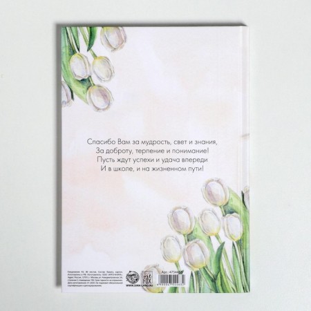 Gift set "Dear Teacher": A5 Diary, 80 sheets, thermostatic 350 ml-5
