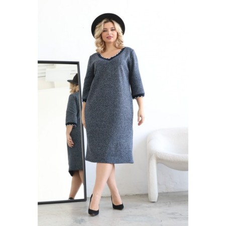 Women's dress, size 50, blue color