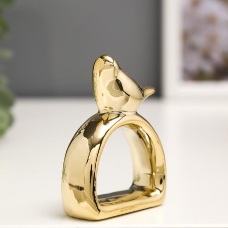 Souvenir ceramic holder for napkins "thoroughbred" copper 7.5x5.8x2.2 cm-1