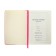 Leduced Diary A5, 140l, cell, leatherette, elastic band, yellow cut, fuchsia