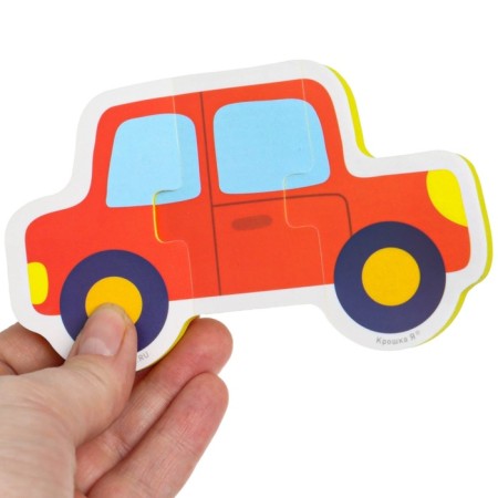Soft puzzle for babies "Transport", 5 puzzles, crumb I-13