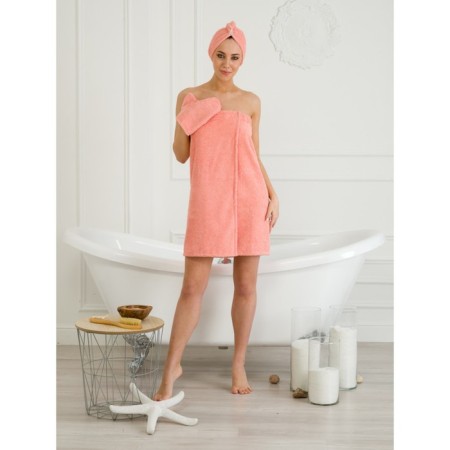 Set for a female bath: Chalma, Pareo, Mittens, S-L size-1