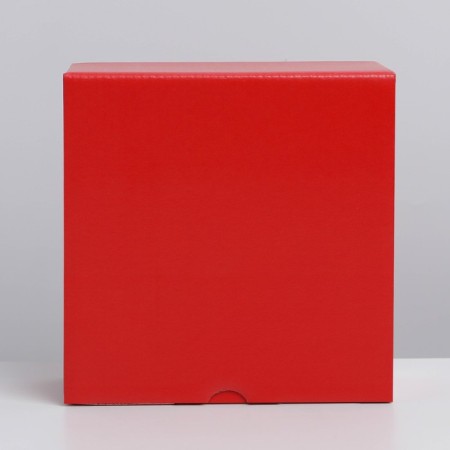 Gift folding box, packaging, “red”, 15 x 15 x 7 cm-4