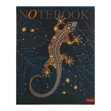 Notebook 96 sheets of Fantastic Animals Cell, Cover Cover Cardboard, Matte lamination, 3D Lacques, Block 60 g/m2, Mix-4