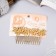 Liberty hair crest, small leaves, 8x4 cm, gold