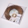 Wall mirror "Rays", D mirror surface 12 cm, color "aged gold"