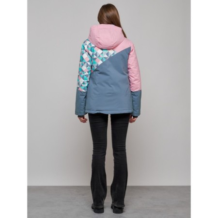 Ski jacket female, size 50, pink color-11
