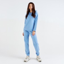 Women's costume (hoodies, trousers) minku: Casual Collection Blue color, size 48