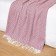 Valencia plaid 140x200cm, white/burgundy, cotton 50%, polyester 30%, pan 20%