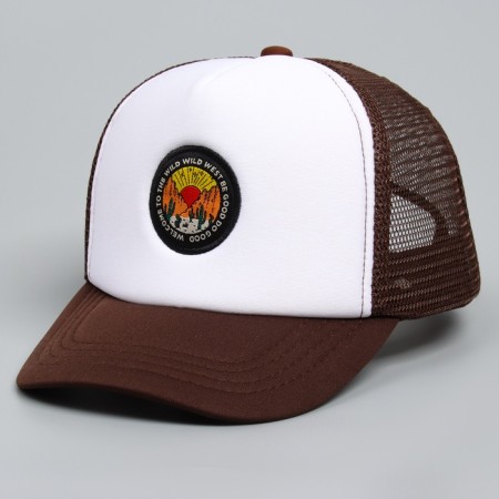 Baby cap for a boy Wild West, brown color, rr 52-54, 5-7 years old-3