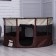 Animal aviary, tent, round, 110 x 55 cm, brown