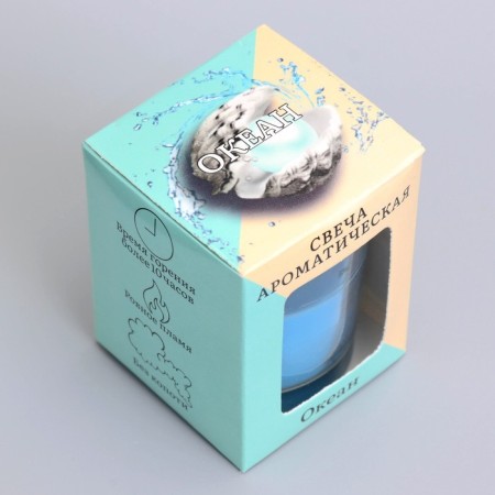 Aromatic candle in glass 5x6cm, ocean-5