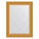 Mirror with engraving in the baguette frame, gold gold 80 mm, 65x87 cm