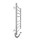 The electric heated towelputor "Sanprise" Contour P8, 400x800 mm, left/right, chrome