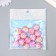 Beads for creativity plastic "Marble. Pink" set of 15 pcs 1.7x1.7x1 cm