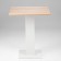 The table dining on one leg Sandro, 650x650x780, white/oak craft gold