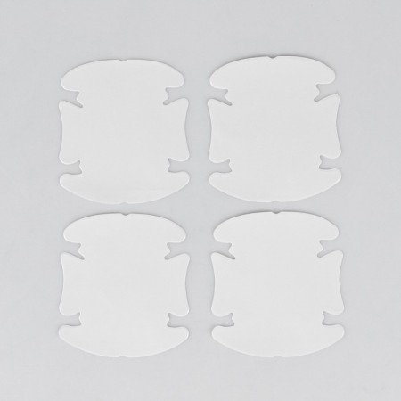 Protective film for doors, 9.5x9cm, transparent, set 4 pcs-1